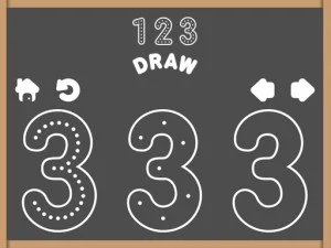 Learn to Draw Numbers: Fun Educational Game for Kids - 123 Draw by Nau.kids