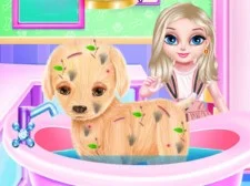 Dress Up Baby Elsa Puppy: A Virtual Vet Adventure