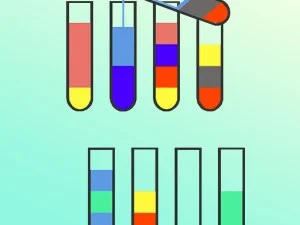 Separate Colored Liquids: An Engaging Puzzle for Kids - Boost Brain Power with Fun and Learning